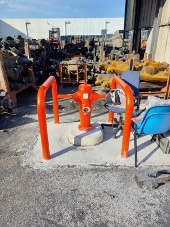 remplacement de poteau incendie obsolète et de la vanne sur un site de Renault truck à Vénissieux 