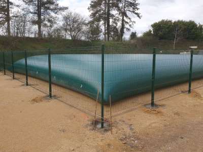 installation conforme d'une citerne incendie souple