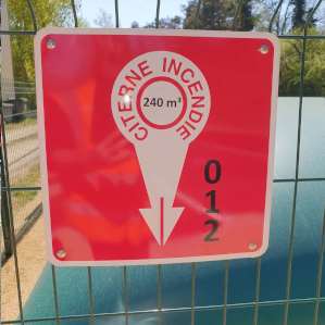 signalisation conforme du point d'eau incendie